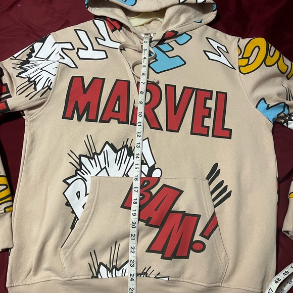 DISNEY MARVEL MENS HOODED SWEATER SIZE LARGE New With Tags - Picture 6 of 9